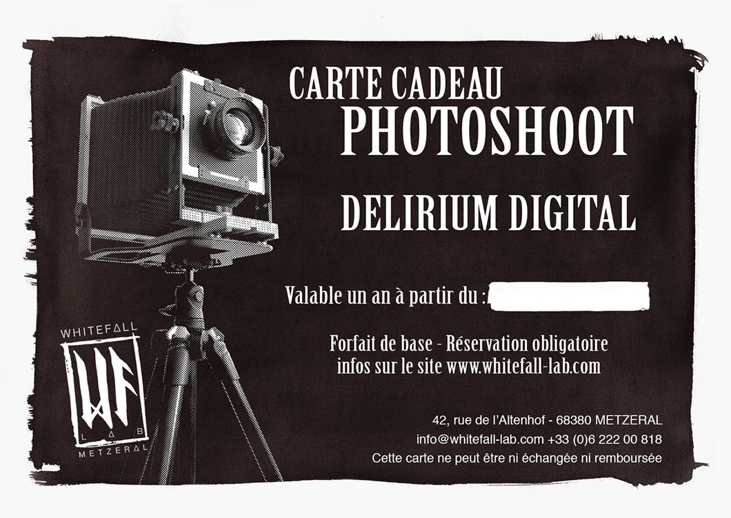 Carte Cadeau Photoshoot - Délirium Digital